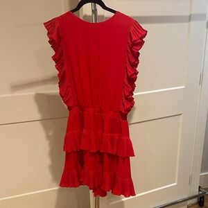 Red Ruffle Dress